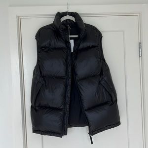 & Other Stories oversized puffer vest, black